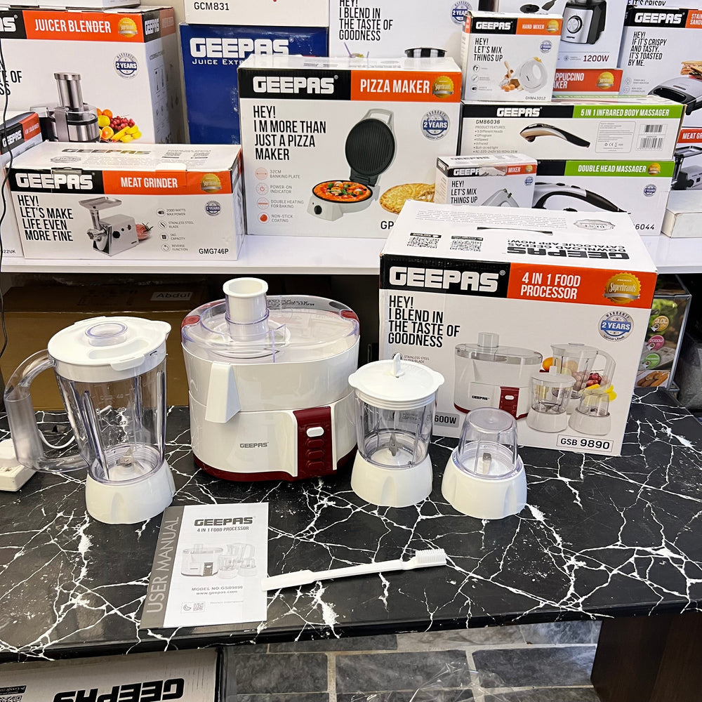 Geepas 4-in-1 Food Processor GSB9890