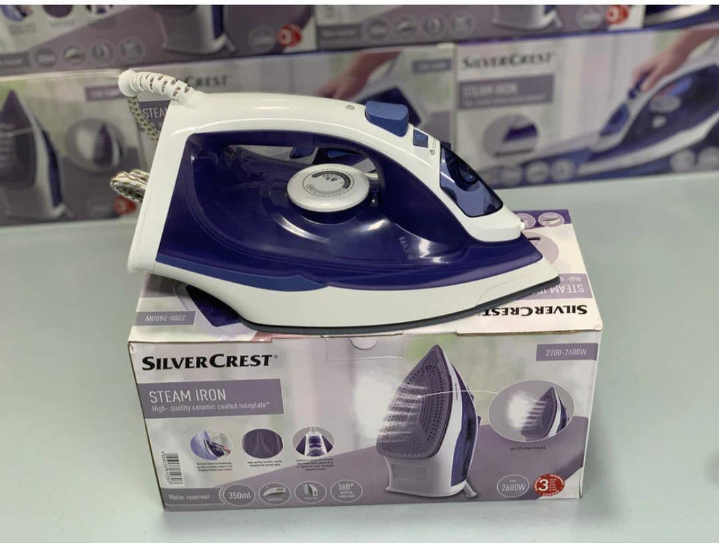 German Lot Imported Silver Crest 1840W Steam Iron